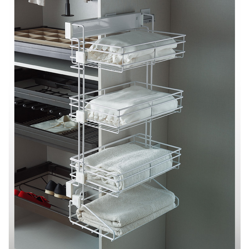 4 Layers Storage Rack - White Color