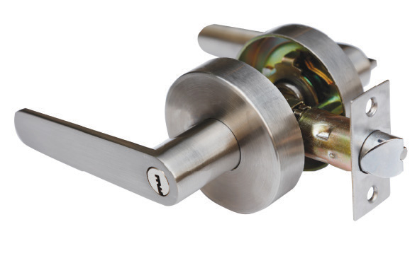 Key and thumbturn lever lockset