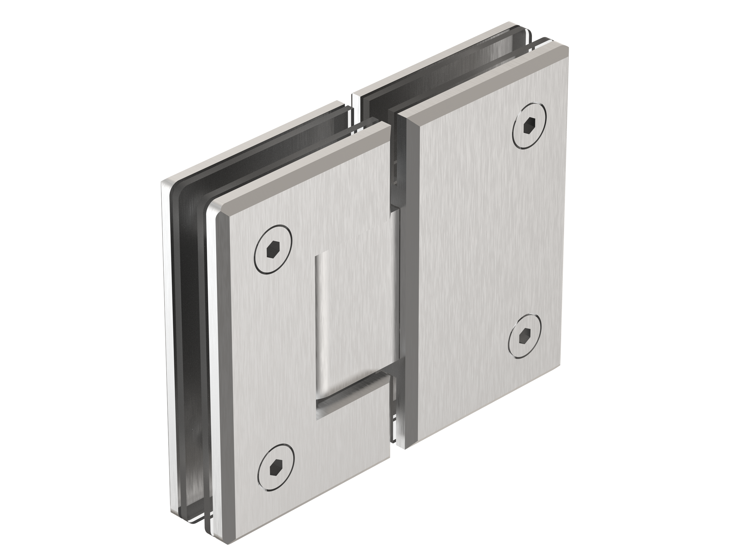180o glass-glass hinge