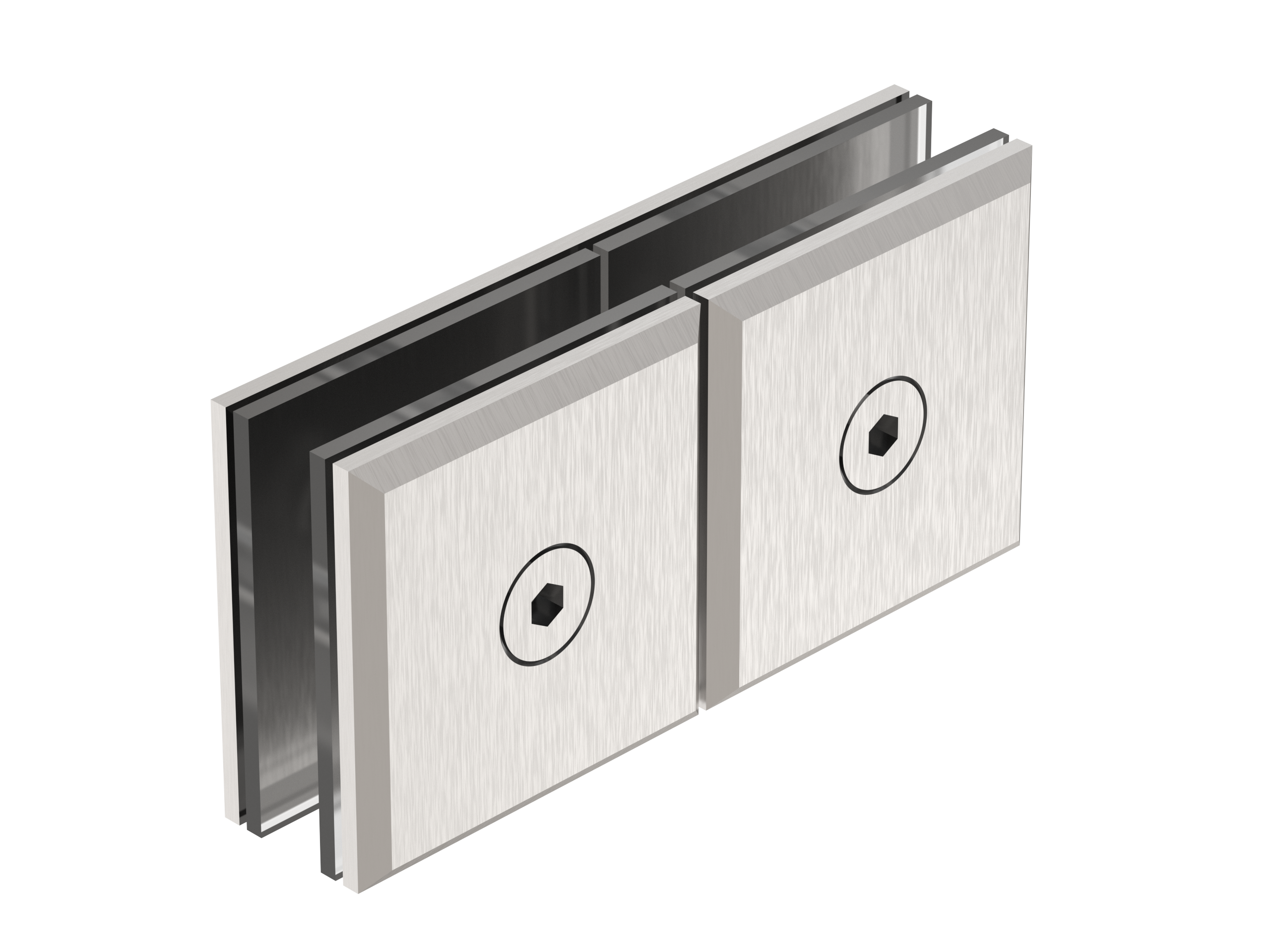 180 degrees glass-glass clamp