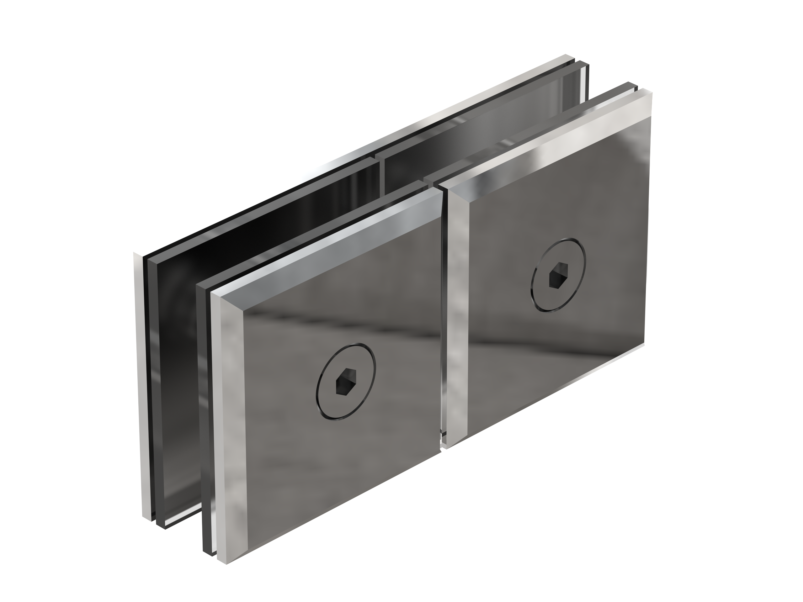 180 degrees glass-glass clamp