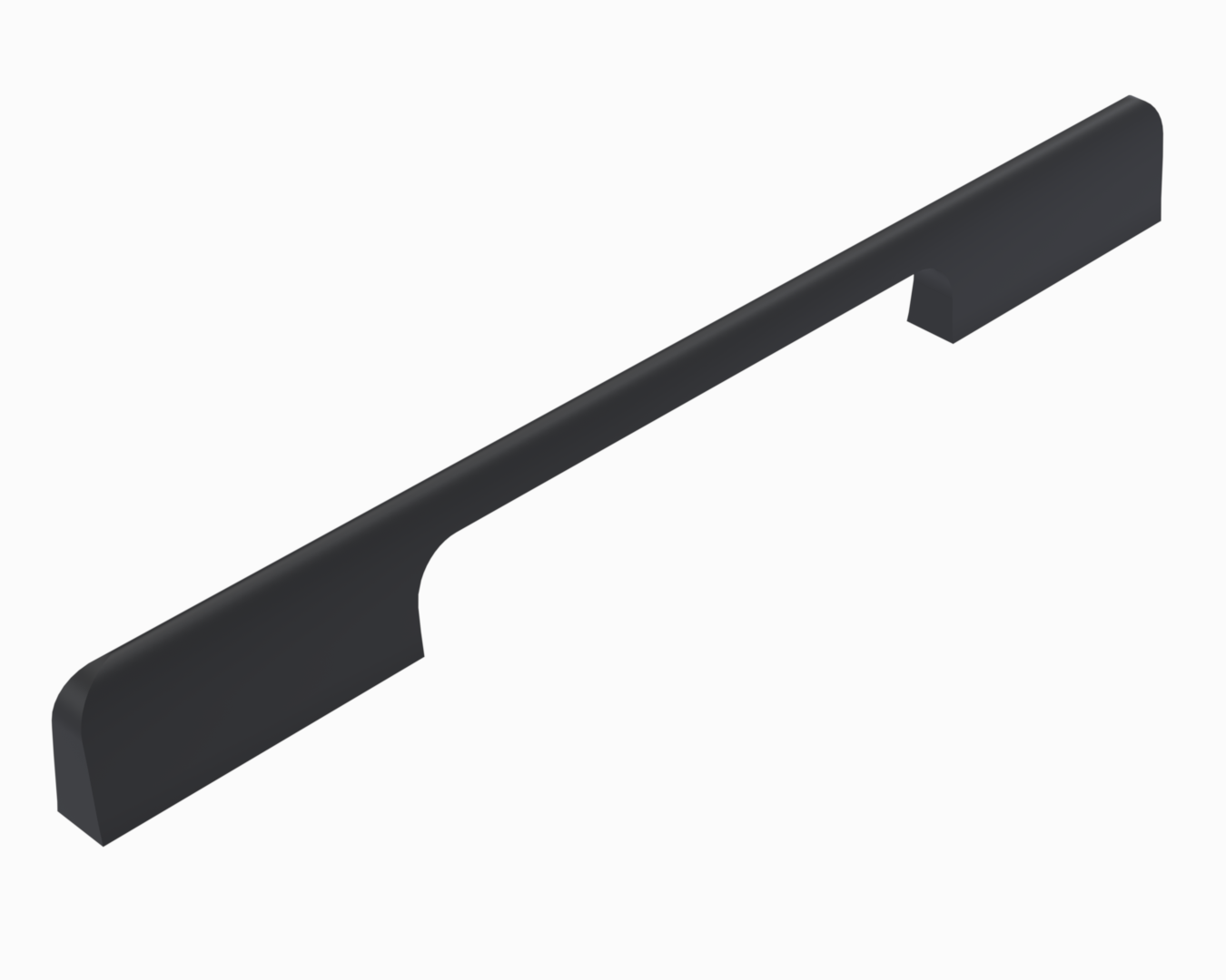 Furniture handle_Aluminum_Matt black