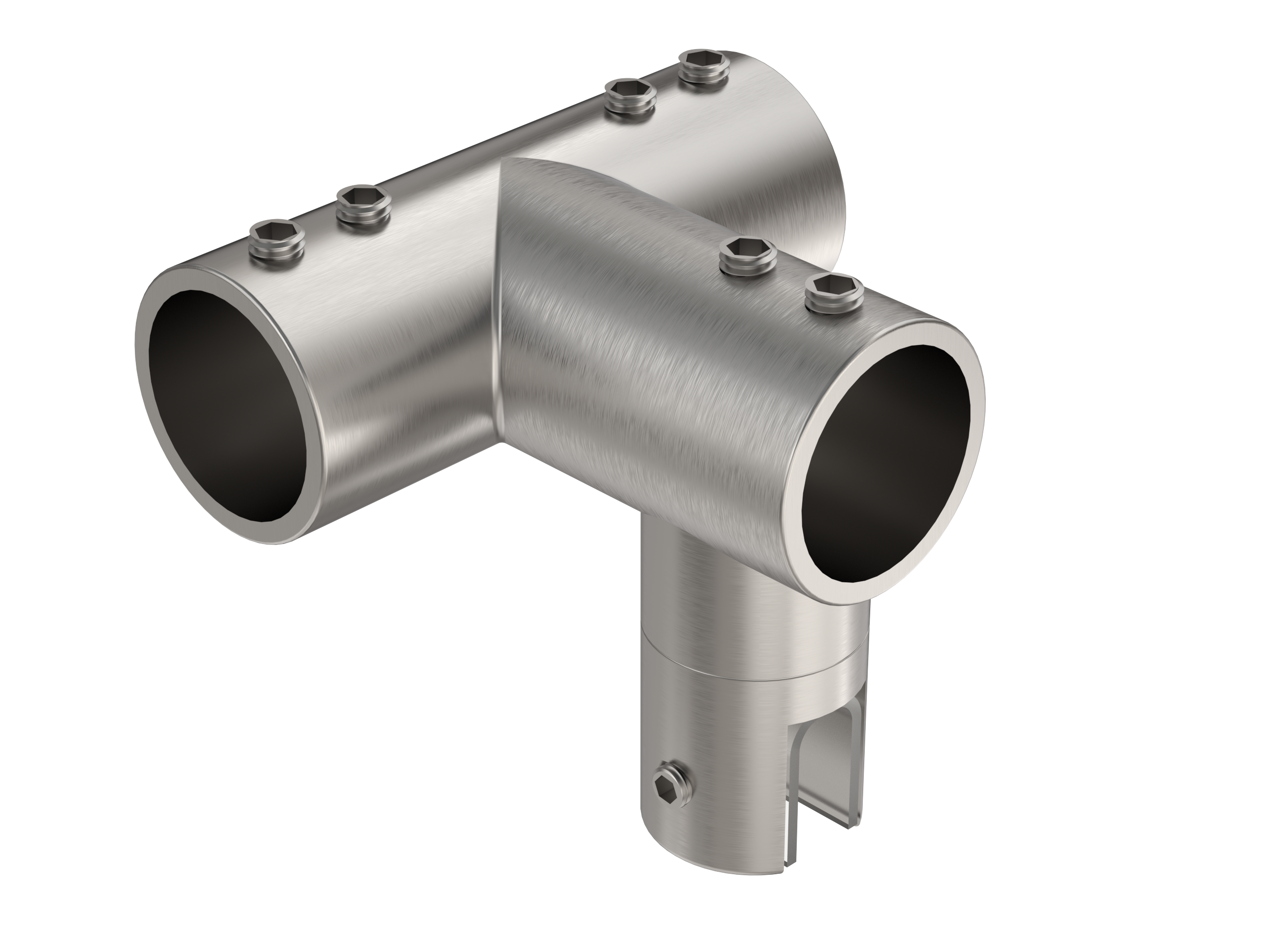 Glass to rail connector