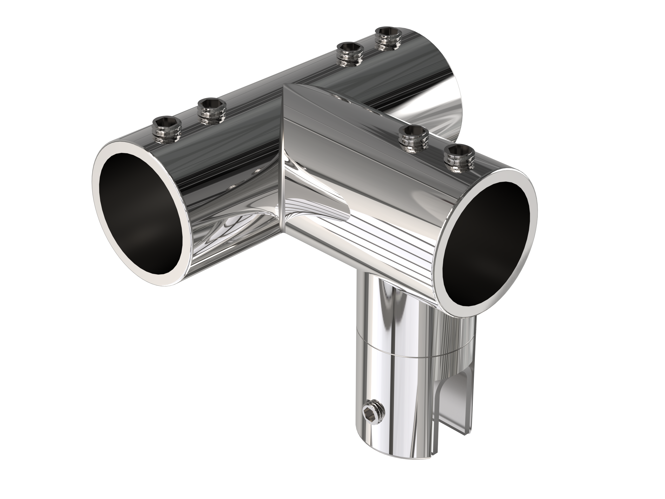 Glass to rail connector