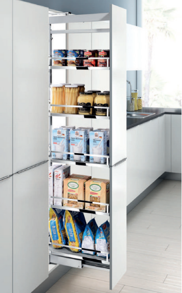 Pantry unit with 5 layers