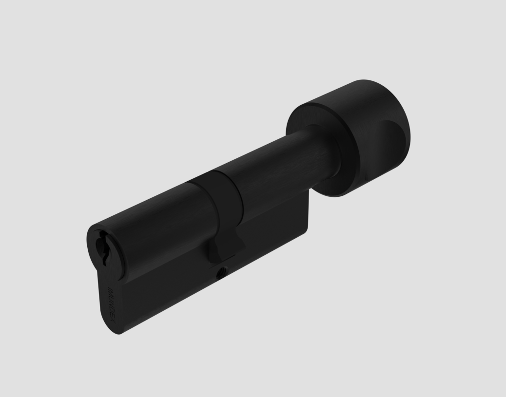 Cylinder with round thumbturn