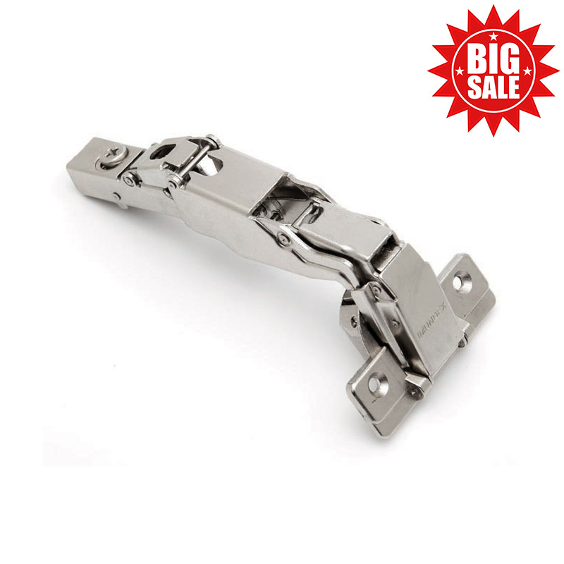 Clip-on soft closing hinge 165 degree_Half overlay