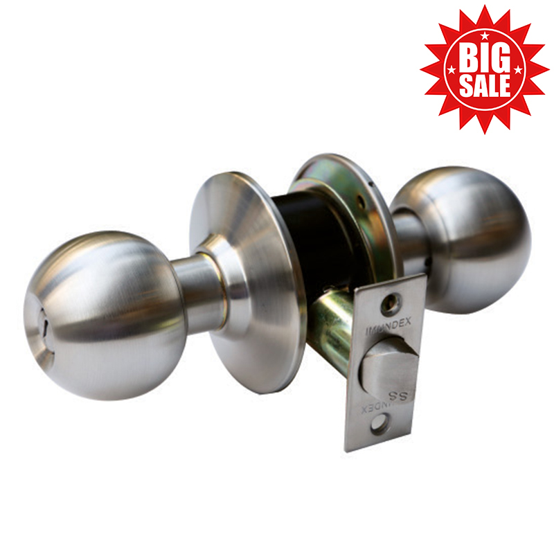 One push knob lock set