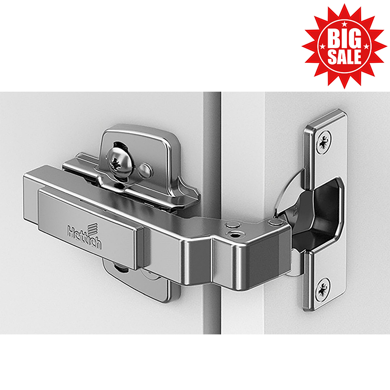 Intermat angle hinge W90 (Intermat 9936 W90), inset, Opening angle 95°, drilling pattern TH 52 x 5,5 mm , for screwing on