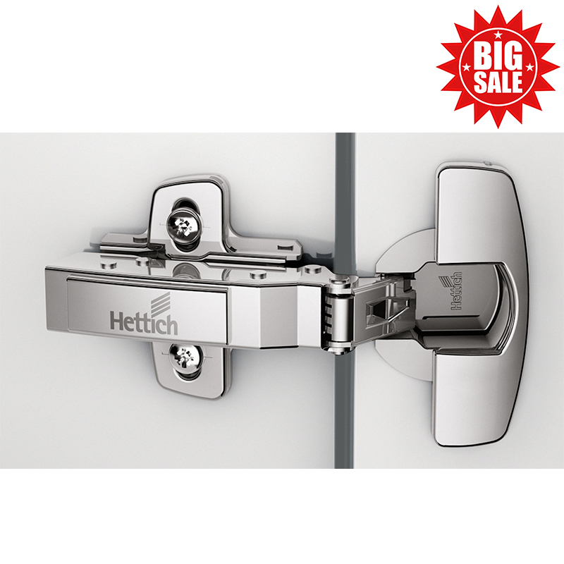 Sensys 110° hinge without integrated Silent System (Sensys 8645), Nickel plated, inset, Opening angle 110°, drilling pattern TH 52 x 5,5 mm, for screwing on