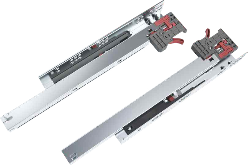 Full extension concealed runner with silent system_450mm