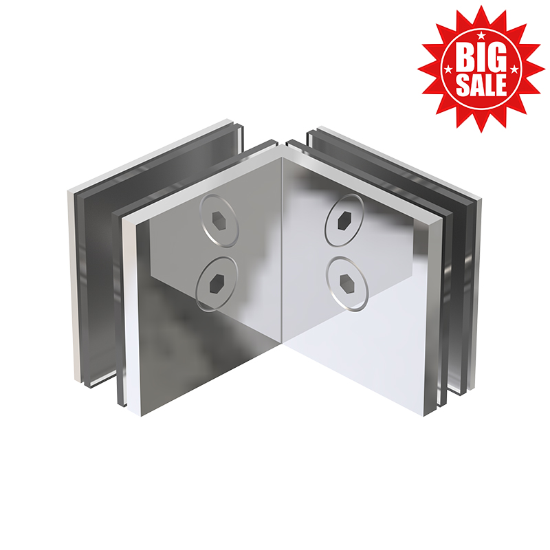 90 degrees glass - glass clamp