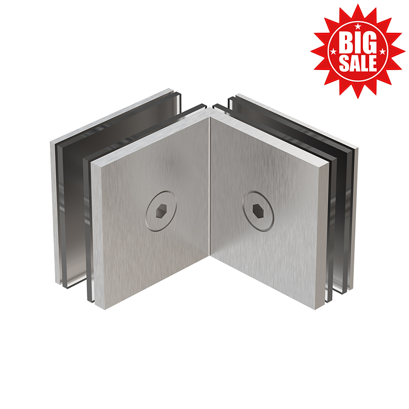 90 degrees glass - glass clamp