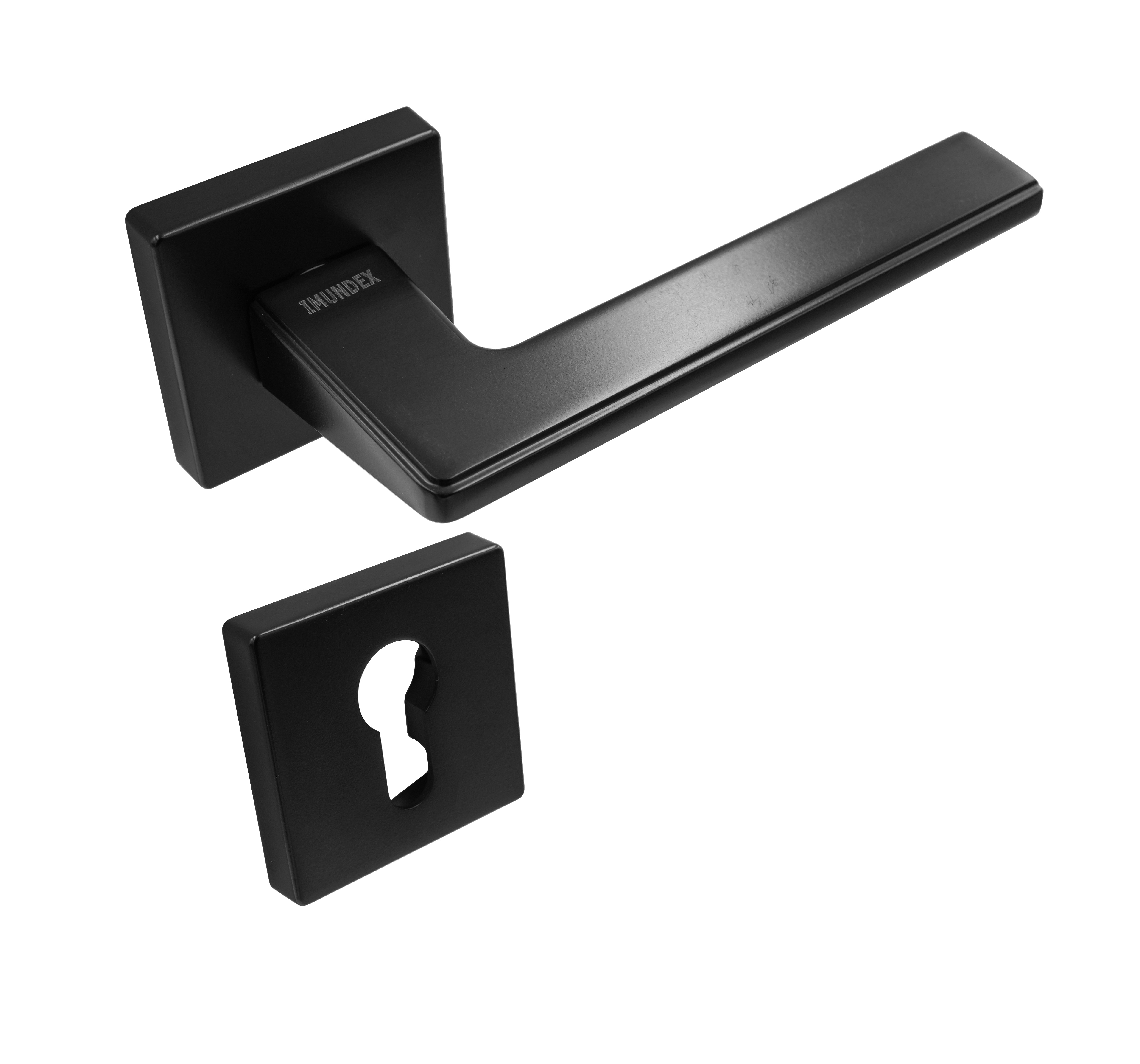 Solid lever handle