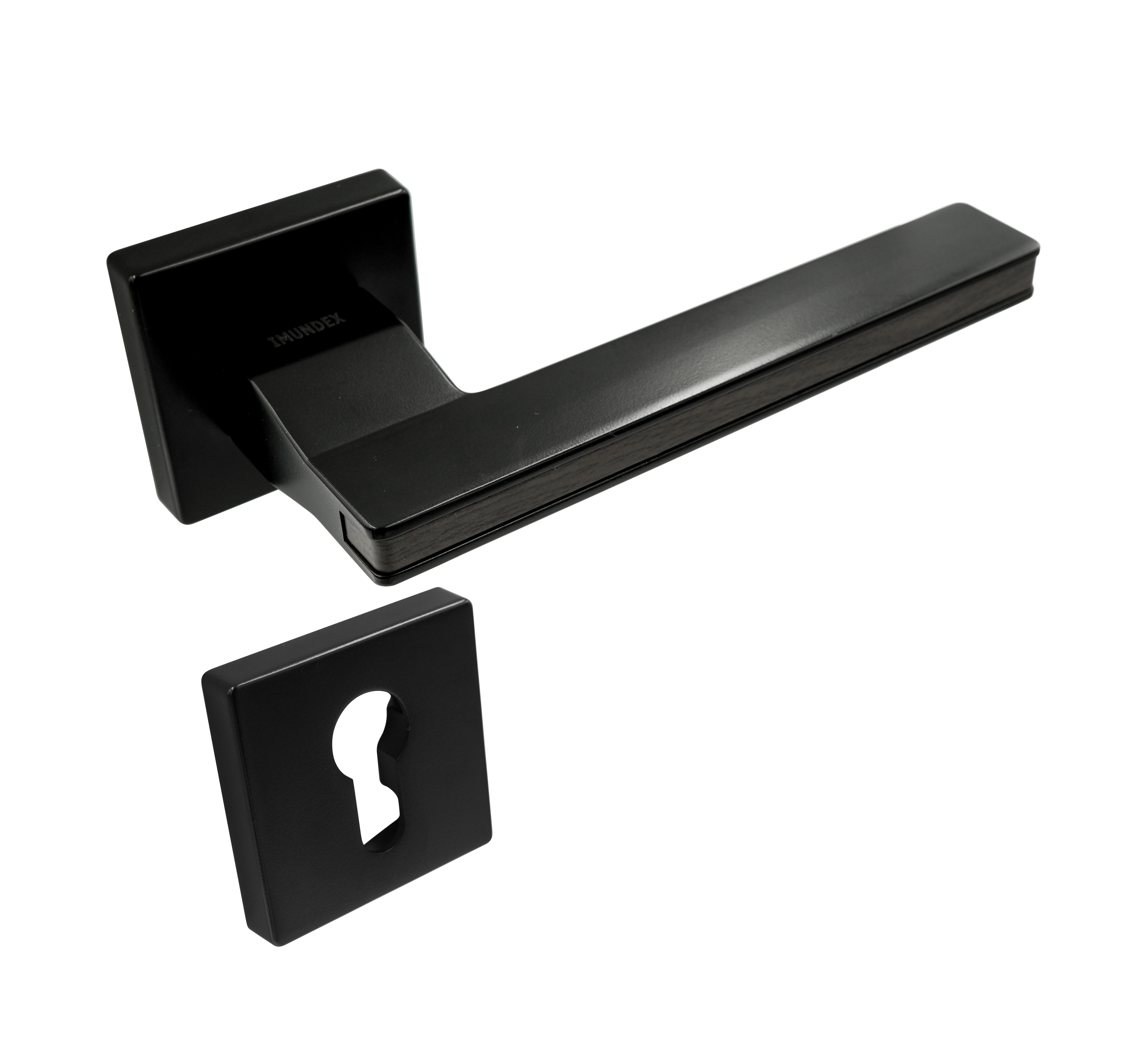 Solid lever handle