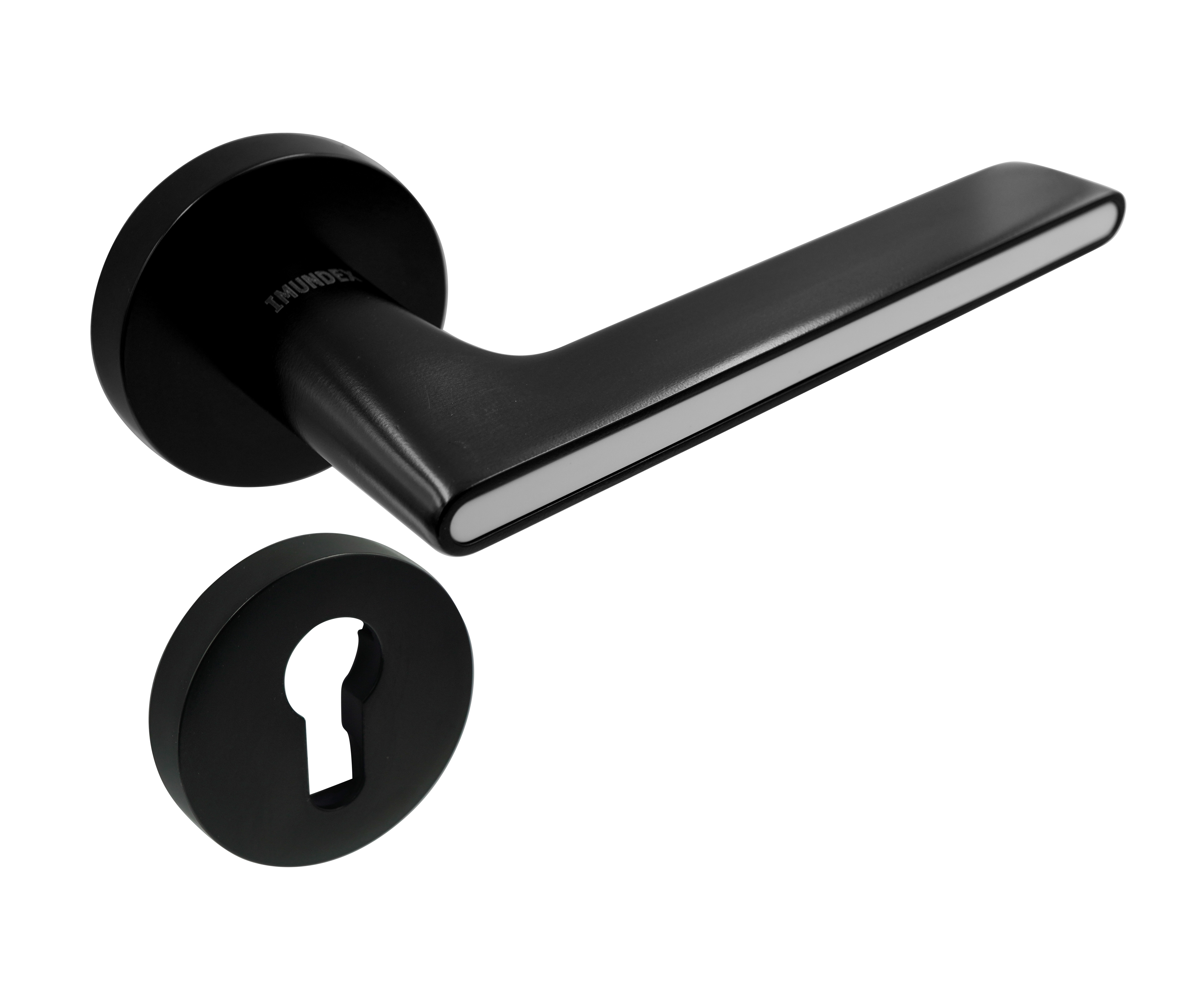 Solid lever handle