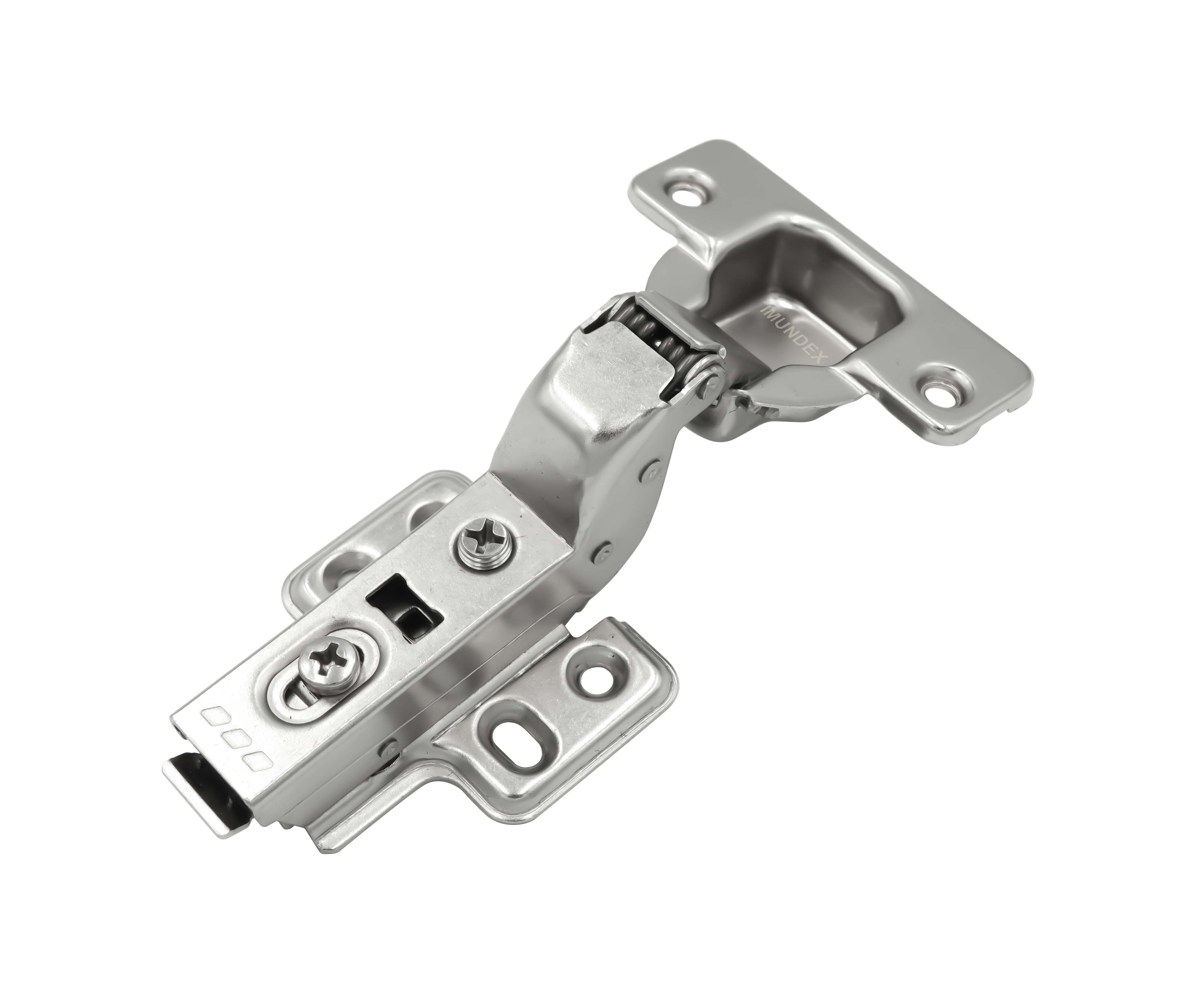 Bản lề thép mạ Niken lắp cài giảm chấn_105 độ_Lọt lòng