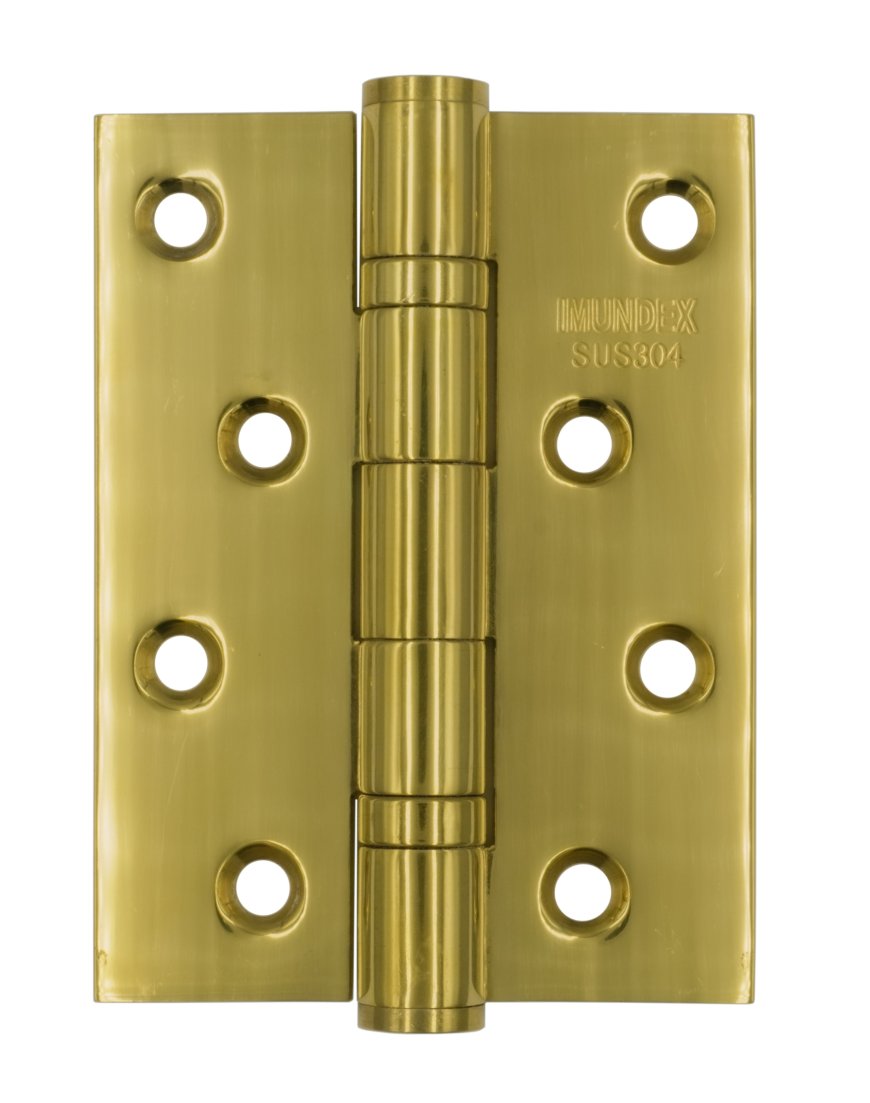 Brass polished PVD hinge with small size - 2BB - Inox 304