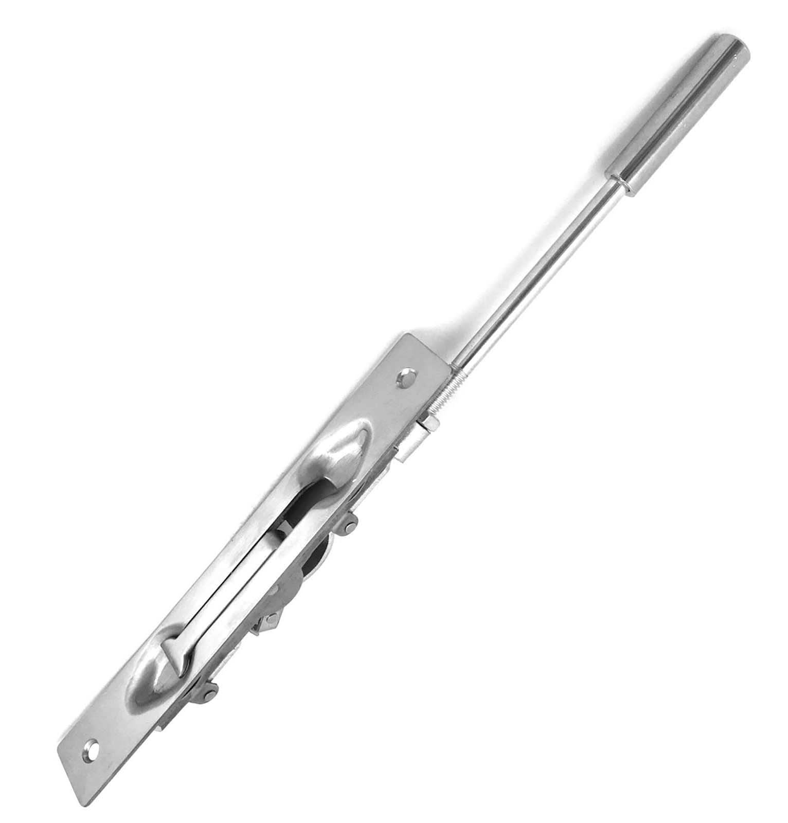 Lever extension flush bolt